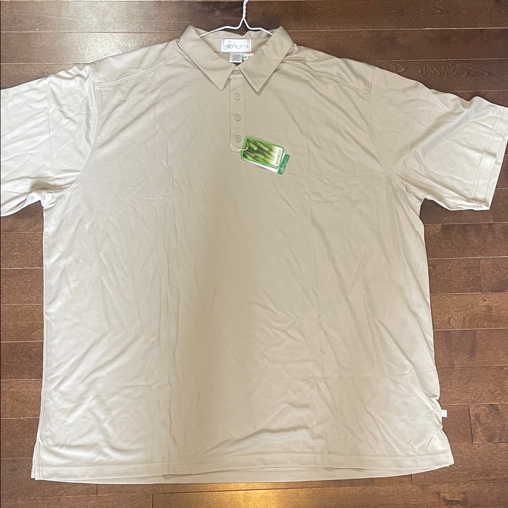 Men's Beige Polo Shirt size 4 XL